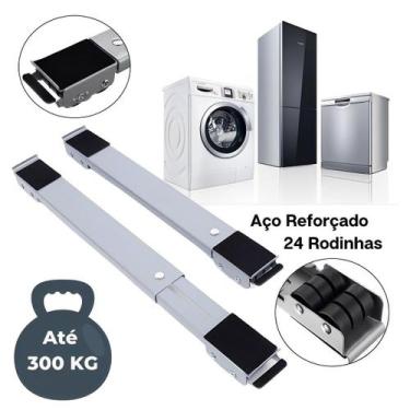 Imagem de Suporte Com Rodinhas Base Para Mover Arrastar Móveis 300kg Maquina de 