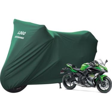 Imagem de Capa Sob Medida De Tecido Para Moto Kawasaki Ninja 650 - Mz, Verde