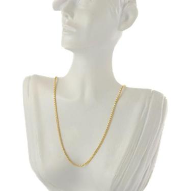 Imagem de Colar Feminino Ouro 18k Veneziana 4 Diamantada 50 Cm Maciça - JOIE JOI