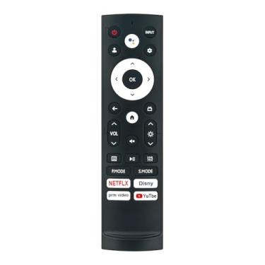 Imagem de Controle remoto de voz substituído ERF3AE90H adequado para Hisense 4K Smart Laser TV 100L5H 40A4K 43A4K 85UX 55A65K 75A65K 65U75H 55U8H 85A7H 65U8K 50A6H 75U8H 55A6G5H 0A65K 100L5H-DLT100C 50U6G 65U7K