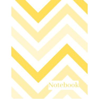 Imagem de PageVerse Expressions: Zig-Zag Themed Cover Writing Notebook, 8.5" x 11", 160 Composition Lined Pages, Yellow