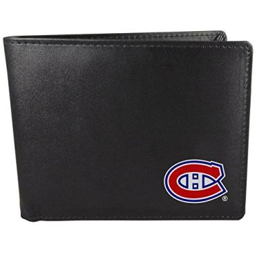 Imagem de Carteira masculina NHL Siskiyou Sports Montreal Canadiens duas dobras tamanho único preto