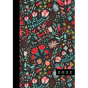 Imagem de 2022: Terminkalender mit Uhrzeiten 5 bis 23h Tag | 1 Tag auf 1 Seite mit Zeiteinteilung | A5 Tagesplaner mit Zeit | Kalenderbuch Planer Organizer ... Jahresplaner | Soft-Cover Floral Muster