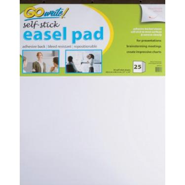 Imagem de GoWrite! Cavalete selt-stick, 61 cm x 91 cm, branco, 25 folhas
