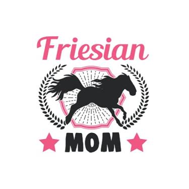 Imagem de Friesenpferd Notizbuch: Friesian Mom Friesenpferd Reiterin Friese Pferd / 6x9 Zoll / 120 karierte Seiten Seiten