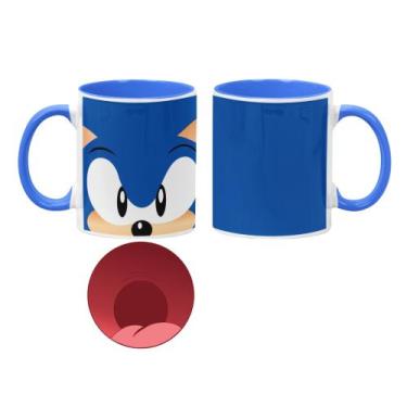 Imagem de Caneca sonic the hedgehog 325ml - com bocão no fundo - Pammy studio, a