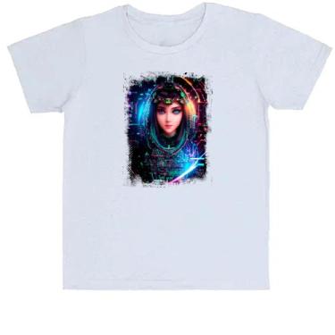 Imagem de Camiseta Infantil Inteligengia Artificial Mulher Holográfica - Alearts