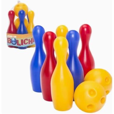 Imagem de Jogo de Boliche Infantil 08 Peças Resistente Seguro e Durável Estimula Coordenação e Diversão Garantida
