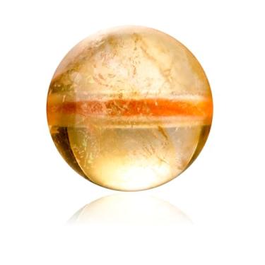 Imagem de 100 peças de pedra natural 8 mm DIY ágata redonda solta pedra preciosa contas lisas com orifício para colar, pulseiras, fabricação de brincos com cordão elástico de cristal livre (citrino)