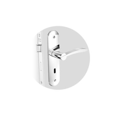 Imagem de Fechadura Porta Interna Soprano Horus Reta ESP43 Cromado