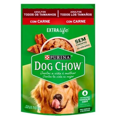 Imagem de Dog Chow Sache Ad. Carne e Arroz 100 g
