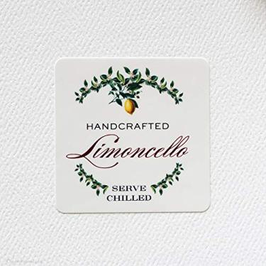 Imagem de ETIQUETAS LIMONCELLO, estilo guirlanda, quadrado de 5 cm x 5 cm - 12 / PKG