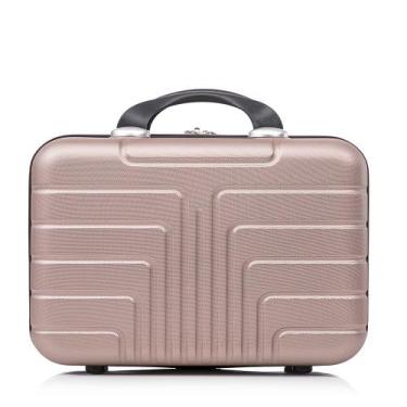 Imagem de Frasqueira De Mão Viagem Maleta Pequena Nécessaire Tripx, Rose gold