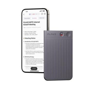 Imagem de Gravador de Voz Inteligente Plaud Note IA - 64GB - Cinza