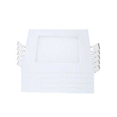 Imagem de Painel Led Avant Quadrado Embutir 6w 4000k Branco 5 Und