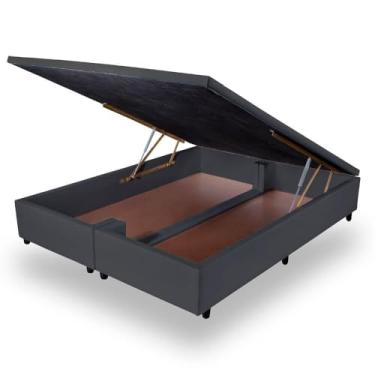 Imagem de Base Cama Box Baú Orthocrin Preto Queen - 158x198x31