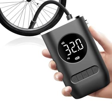 Imagem de Compressor de Ar Portátil, Bomba de Ar para Pneus Moto Carro Bicicleta Bola, Com Tela Digital e Luz Led
