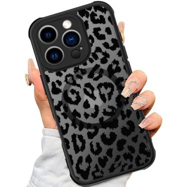 Imagem de SEXYMOM Capa magnética para iPhone 16 Pro Max com protetores de tela de privacidade X2 - Compatível com carregamento sem fio, lindo design floral para mulheres e meninas, capa de telefone fosca