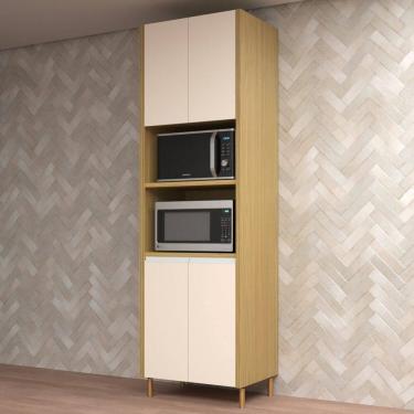 Imagem de Paneleiro para Forno/Micro-Ondas 4 Portas Giorgia Canary/Off White