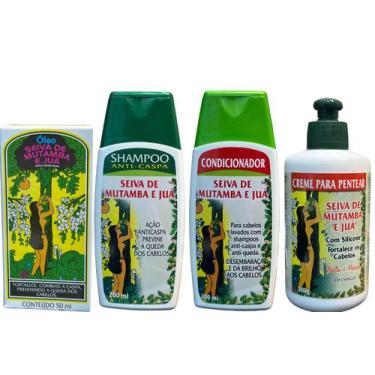 Imagem de Kit Seiva De Mutamba E Juá - Sh + Cond + Oleo + Cr Pent