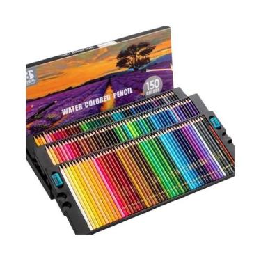 Imagem de Conjunto de Lápis de Cor Profissional - 48/72/120/150/200 Cores Aquare