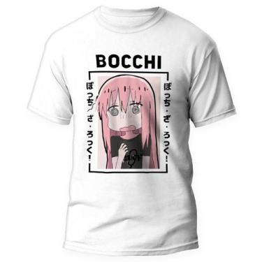 Imagem de Camiseta Bocchi the Rock Band Anime 2 - Kamisetas Otaku, Branco, PP
