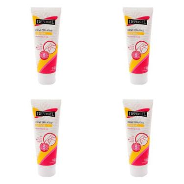 Imagem de Kit 4 Und Creme Depilatório Depimiel Corporal Aloe Vera Jojoba 120g