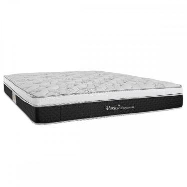 Imagem de Colchão King Size Marselha Maxs D26 com Mola 193x203 Preto - Herval