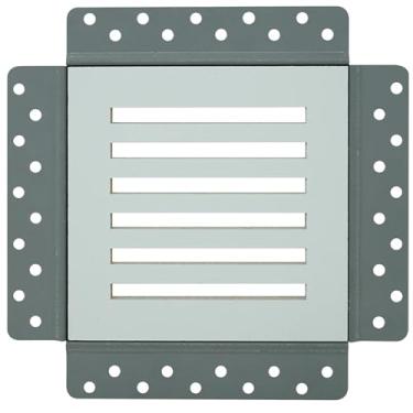 Imagem de Melhor capa de ventilação magnética removível Invisagrille para parede e teto de 12 cm x 12 cm, grade de placa de cimento reforçada com fibra tripla, capa de ventilação pintável HVAC com primer