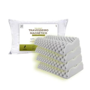 Imagem de Kit 4 Travesseiro Cervical Magnético com Infravermelho Longo Ortopédico Alivia Dor Coluna, Kalaari