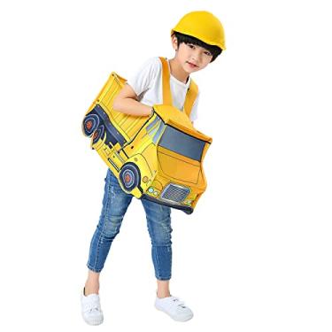 Imagem de JUST FOR PARTY Toddler Dump Truck Costume，Truck Clothing for Child 3-6 years
