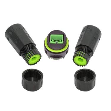 Imagem de xiwai Conector IP68 impermeável SC fêmea para acoplador fêmea SC M20 porca de bloqueio monomodo adaptador de extensão de internet de rede de fibra óptica