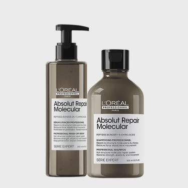 Imagem de Kit L'Oréal Professionnel Absolut Repair Molecular Shampoo e Sérum (2 produtos)
