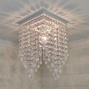 Imagem de Lustre para Cozinha Luminaria de Teto Paflon Decoração Casa 19x29cm