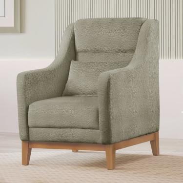 Imagem de Poltrona Encosto Alto Bouclé Áquila