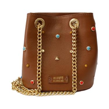 Imagem de Bolsa média tiracolo schutz bege