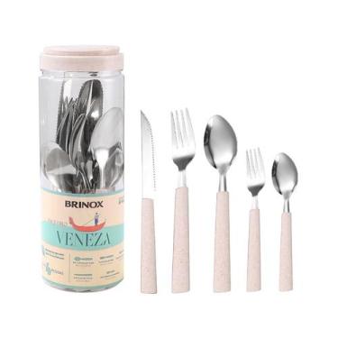 Imagem de Faqueiro Brinox Inox 20 Peças Veneza, Vanilla, 20 peças