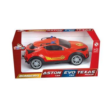 Imagem de Carro De Brinquedo Aston Car Polícia Vermelho Lummar Brinquedos