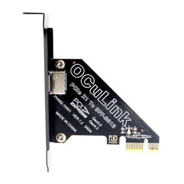 Imagem de CY Adaptador PCI-Express 4.0 PCIE 1x para Oculink SFF-8612 SFF-8611 Cartão host para placa gráfica externa U.2 SSD eGPU Dock