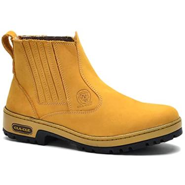 Imagem de Bota Masculina Botina Trabalho Confortável Couro Legitimo (Castor, BR, Adulto, Numérico, 38)