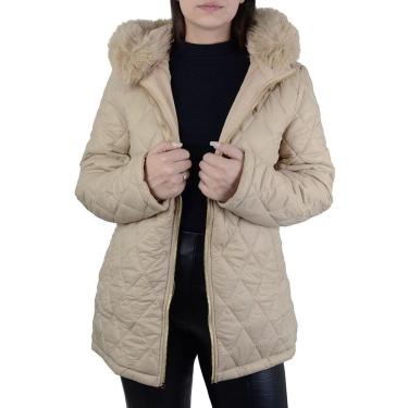 Imagem de Jaqueta Feminina Alpelo Dupla Face Bege Gengibre - 20000010-Feminino