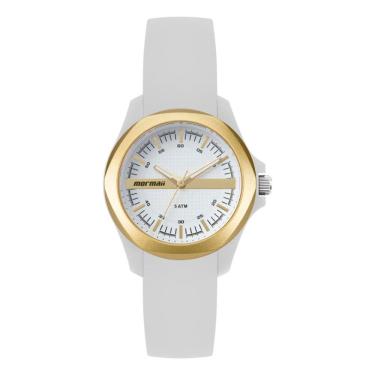 Imagem de Relógio Mormaii Feminino Ref: Mo2036jm/8b Esportivo Analógico Branco