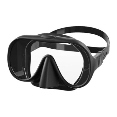 Imagem de Vaveren Máscara de mergulho Máscara Tampa do nariz de nariz de surf leve máscara de mergulho com mergulho para esportes aquáticos mergulho de snorkel de , Preto