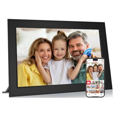 Imagem de Dromart Frameo 10,1 Polegadas Molduras Digitais Inteligentes Wifi Moldura Digital Para Fotos Com Tela Sensível Ao Toque Ips Hd 1280X800, 32 Gb De Memória, Rotação Automática, Montagem Na Parede, Com