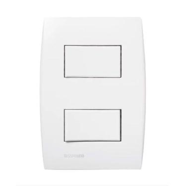 Imagem de Conjunto Interruptor Duplo Paralelo 4x2 Ilus Siemens Soprano