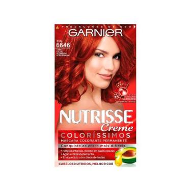 Imagem de Tintura Nutrisse Coloração Creme Vermelho Pimenta Fogo 6646 - Garnier