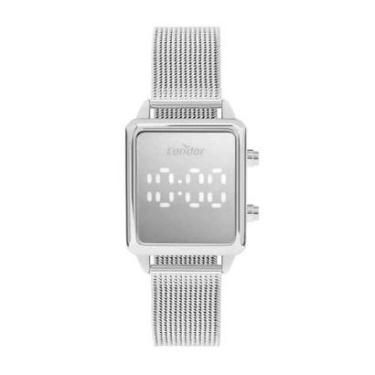 Imagem de Relógio Condor Digital LED Prata Feminino COMD27AAA/4K-Feminino