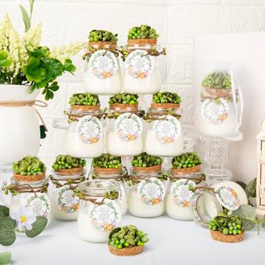 Imagem de 20 peças de lembrancinhas de chá de bebê de animais da floresta, velas perfumadas de lavanda para chá de bebê para convidados, velas rústicas de tealights, presentes de retorno para meninas e meninos