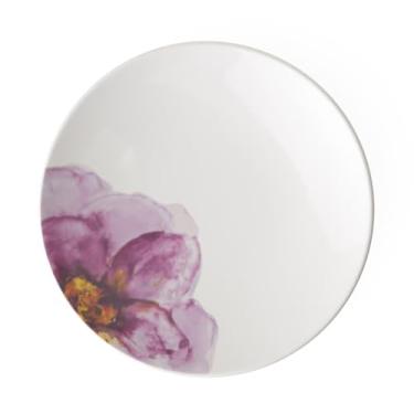 Imagem de Villeroy & Boch - Placa para café da manhã rosa Garden Coupe, 21 x 21 x 2,5 cm, porcelana premium, branco/rosa