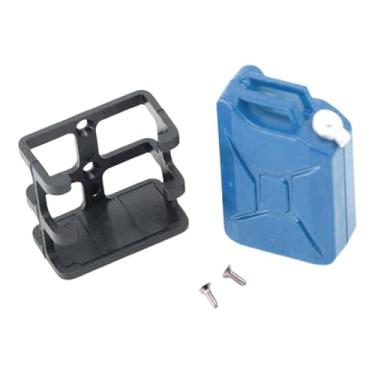 Imagem de Milageto Óleo simulado do tanque de combustível RC Can 1/10 Mini Tanque de combustível estável decoração de rastreador de RC, Azul